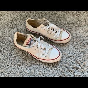 White Levi Converse